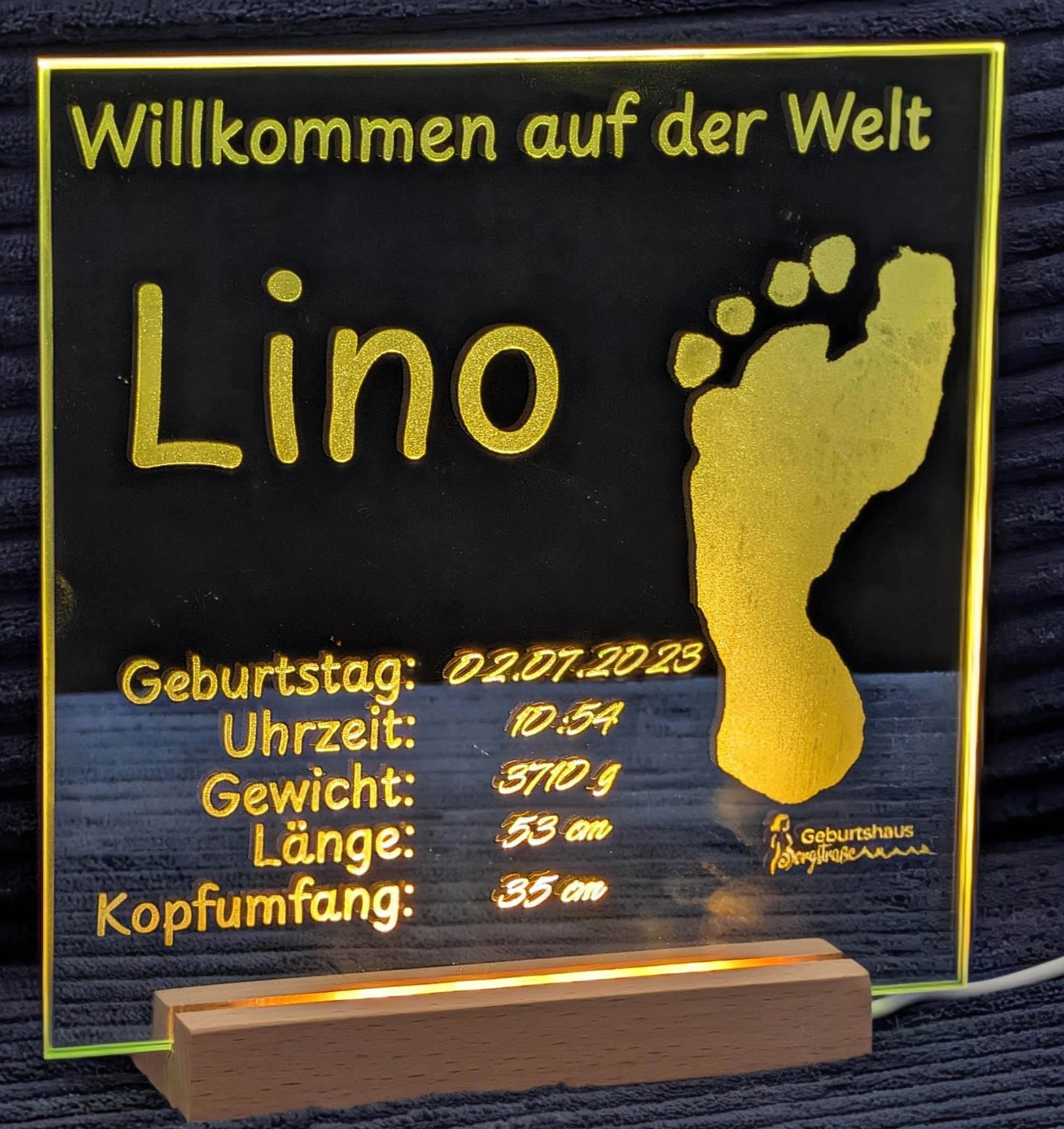 Spiegel beleuchtet